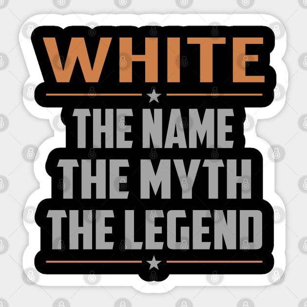 WHITE The Name The Myth The Legend Sticker by RenayRebollosoye